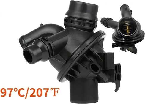 11537580627 11538671517 تجميع ترموستات سائل تبريد المحرك ملاءمة لـ BMW F10 F11 F01 F02 F03 F04 523i 528i 730i 730li 740i 740Li Toolant Thermostat in Kuwait