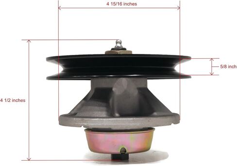 The ROP Shop | Spindle Assembly with Pulley for John Deere Scotts S2048, S2348, S2554 Tractors in Saudi Arabia