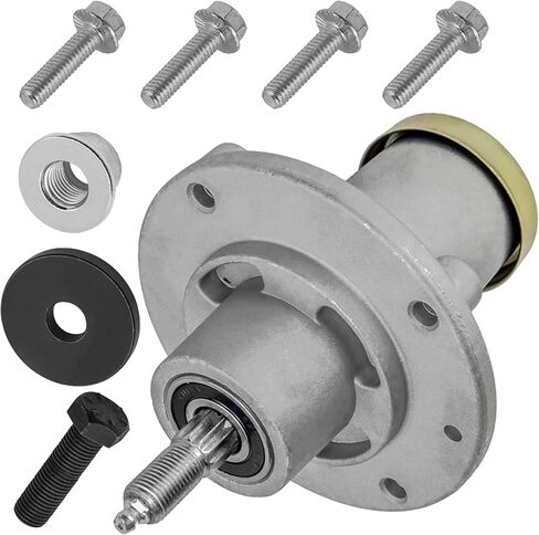 Caltric Spindle Mandrel Assembly Compatible with Husqvarna Zero Turn Mower Z 248F Z248F / 539131898 in Saudi Arabia