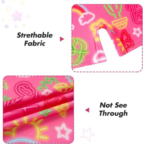 2 Packs Gymnastics Leotards for Girls Toddler Dance Biketards Tumbling Outfit Rainbow Biketard with Shorts in Kuwait