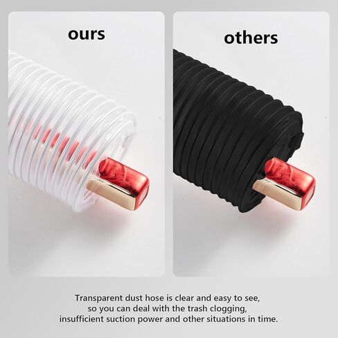 خرطوم جمع الغبار الشفاف من البولي فينيل كلوريد مقاس 2 1/2 بوصة × 10 بوصات، خرطوم جمع الدخان المقاوم للثقب مع 4 قطع من مشابك خرطوم الفولاذ المقاوم للصدأ، خرطوم جامع لحطام أخشاب الغبار in Kuwait