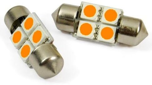 29-30mm Festoon LED Bulb DE3175LL 3022 DE3022 3175 DE3175 (2 pieces), WHITE in Saudi Arabia