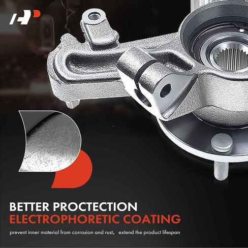 A-Premium 2 x Front Steering Knuckle & Wheel Bearing Hub Assembly Compatible with Ford Focus 2000 2001 2002 2003 2004, with 4-Wheel ABS, w/4-Lug, Replace # 2M5Z3K186BA 2M5Z3K185AB in Saudi Arabia