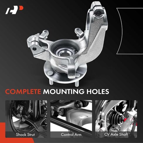 A-Premium 2 x Front Steering Knuckle & Wheel Bearing Hub Assembly Compatible with Ford Focus 2000 2001 2002 2003 2004, with 4-Wheel ABS, w/4-Lug, Replace # 2M5Z3K186BA 2M5Z3K185AB in Saudi Arabia