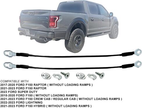 APA Replacement Tailgate Cable for 2015-2023 F150 2023 Super Duty Pair Driver and Passenger Side FO1920104 FL3Z9943052A FL3Z9943053A in Kuwait