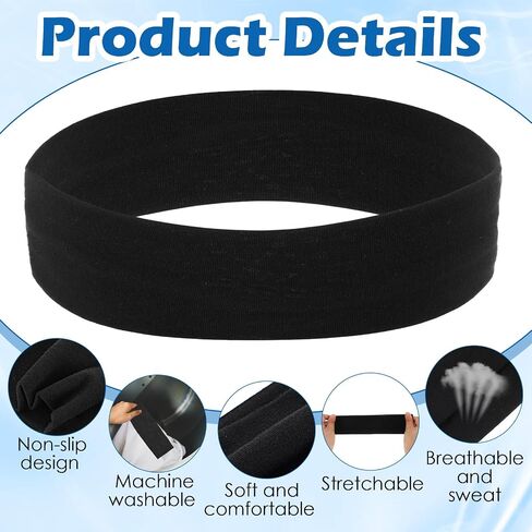 8Pcs Stretch Headbands for Women Non Slip Sports Stretchy Sweat Headband 2.3 inch Wide for Workout Yoga Running, Head Bands for Women's Hair in Saudi Arabia