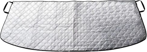 واقي ممر أمطار أمطار أمطار ، 66.9 ″ × 17.7 ″ محمولة هطول أمطار محمولة ورقة درع شمس ، ملحق تصاعد امتصاص حزام المرآة لمعظم سيارات سيارات سيارات السيارات (الفضة) in Kuwait