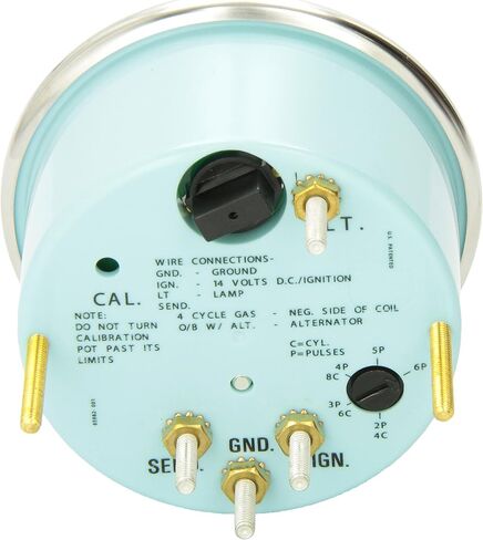 Sierra International 59737P Medium Lido Fog Resistant Tachometer, White in Saudi Arabia