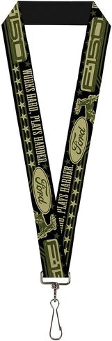 Buckle Down Lanyard-1.0"-Ford F-150 Works Hard, Plays Harder./Stars in Saudi Arabia