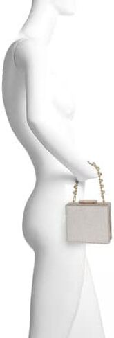 Katie Crystal Mini Box Clutch مع سلسلة أقحم الراين in Saudi Arabia