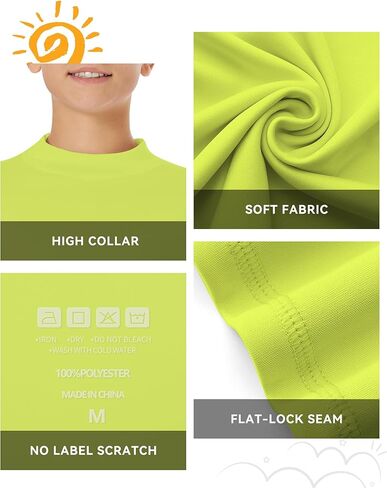 UPF 50+ واقي الطفح الطفح الطفح طويل الأكمام ثقب الأشعة فوق البنفسجية حماية أشعة الشمس قميص للأطفال in Kuwait