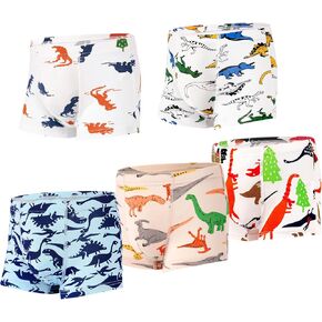 Boys Boxer Briefs Toddler, Underwear Training Pants, Soft Breathable Cotton 5 Pack for Little Boys 2-8 Years in Kuwait