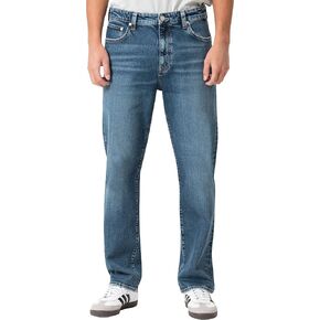 Mavi Men's Marcel Regular Rise Loose Straight Leg Jeans, Bleached Classic Blue in Kuwait