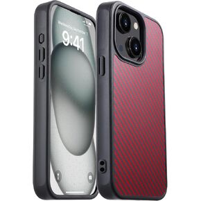 for iPhone 16 Pro Max Case Carbon Fiber,Fits MagSafe, Military-Grade Drop Cover,Sturdy Carbon Fiber for iPhone 16 Pro Max Phone case,Supports Wireless Charging, Black/Grey in Saudi Arabia