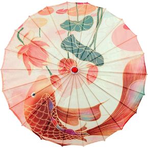 Bamboo Silk Parasol for Japanese Chinese Dance 32" Photo Props in Saudi Arabia