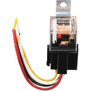1PC ترحيل السيارات المضاد للماء DC 12V/24V 80A 4PIN 5PIN SPDT جهاز التحكم في السيارة التبديل (24V 4PIN) in Saudi Arabia