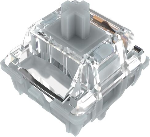 مفاتيح لوحة المفاتيح Gateron Aliaz باللون الوردي الصامت، مفاتيح خطية 60gf ذات 5 دبابيس، مفاتيح مفاتيح زنبركية مطلية باللون الأسود، مناسبة للوحات المفاتيح الميكانيكية (10 قطع) in Kuwait