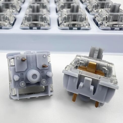 مفاتيح لوحة المفاتيح Gateron Aliaz باللون الوردي الصامت، مفاتيح خطية 60gf ذات 5 دبابيس، مفاتيح مفاتيح زنبركية مطلية باللون الأسود، مناسبة للوحات المفاتيح الميكانيكية (10 قطع) in Kuwait