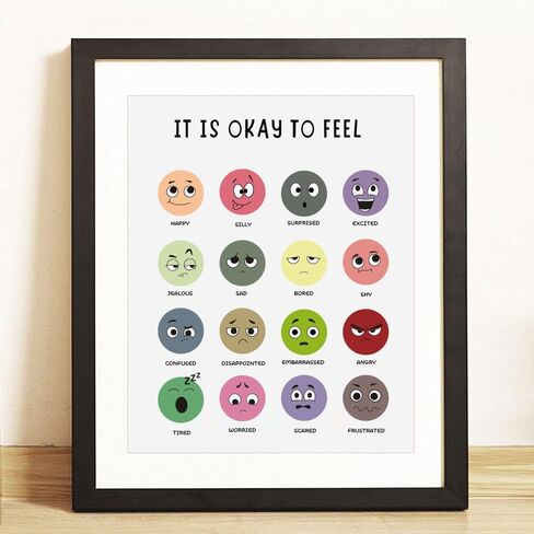 أنا لطيف، أنا شجاع، طباعة التأكيدات للأطفال، ديكور الفصول الدراسية بوهو، ديكور غرفة الحضانة، الفصول الدراسية التي يجب أن تمتلكها، ديكور غرفة الأطفال الأولاد والبنات، بدون إطار (8 × 10 بوصات) in Kuwait