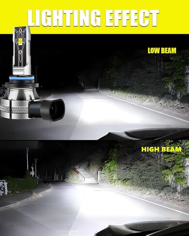 9006 HB4 High-Efficiency Lighting Bulbs Halogen Powersports 9006 Fog Light Blub Low Beam Replacement,Super Bright Non-polarity 6000K Cool White,Plug and Play,Pack of 2 in Saudi Arabia