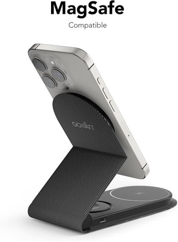3 in 1 Charging Station 15W Aluminium Charging Station for Multiple Devices Magnetic Wireless Charging Station Magsafe Compatible with iPhone 15 14 13 12 Series Airpods/Watch in Saudi Arabia