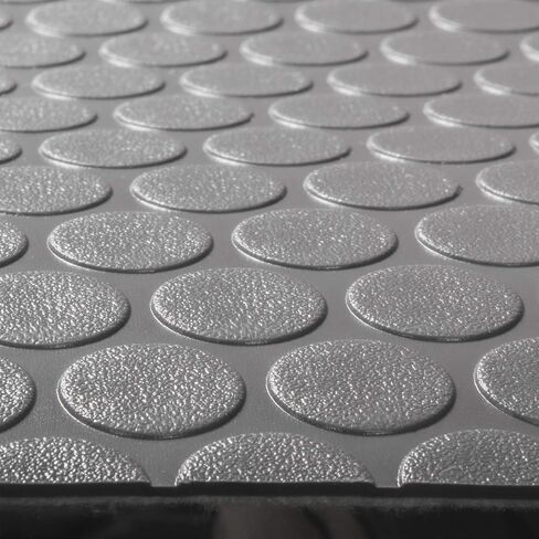 Recpro Trailer 8'6 "Coin Nickel Pattern Flooring | Gray | Waterproof (25ft) in Saudi Arabia