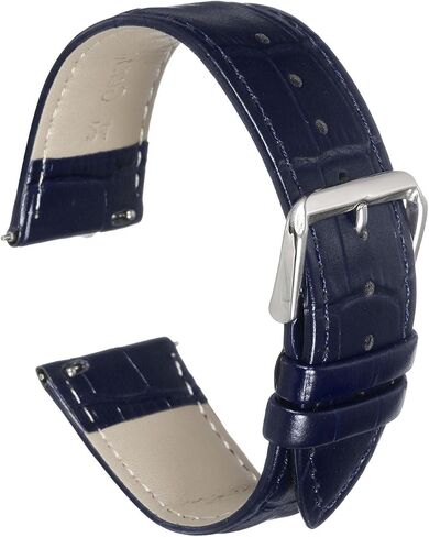 uxcell Quick Release Genuine Leather Watch Band Embossed Pattern Leather Watch Strap Replacement for Men Women in Saudi Arabia