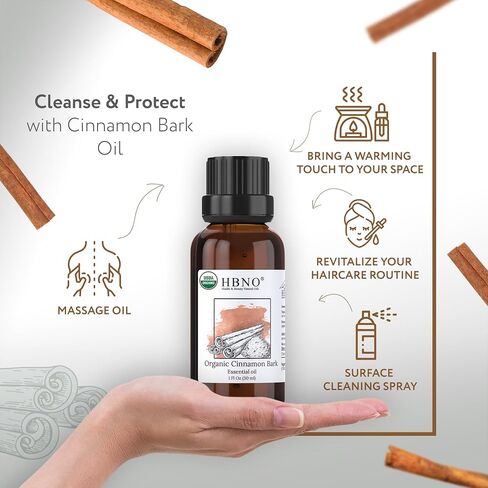 HBNO Organic Fir Balsam Essential Oil - Huge 4 oz (120ml) Value Size - USDA Certified Organic Fir Balsam Oil, Perfect for Aromatherapy, Soap Making, DIY, Fragrances, Diffuser in Saudi Arabia