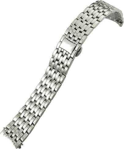 20mm 16mm 19mm Stainless Steel Watchband Replacement for Omega De Ville Prestige Orbis Edition Watch Strap Metal Glossy Bracelet (Color : Golden, Size : 20mm) in Saudi Arabia