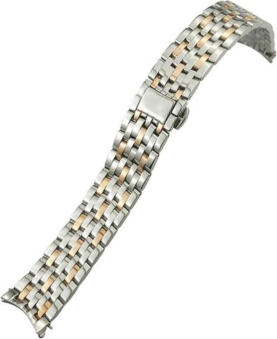 20mm 16mm 19mm Stainless Steel Watchband Replacement for Omega De Ville Prestige Orbis Edition Watch Strap Metal Glossy Bracelet (Color : Golden, Size : 20mm) in Saudi Arabia