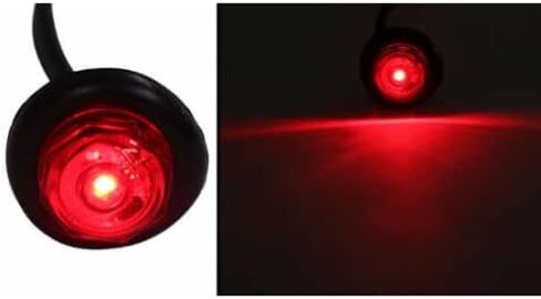Optronics 2 Pack 3/4" Red LED Non Directional Marker Clearance Light MCL10RKB And A11GB Grommet in Saudi Arabia