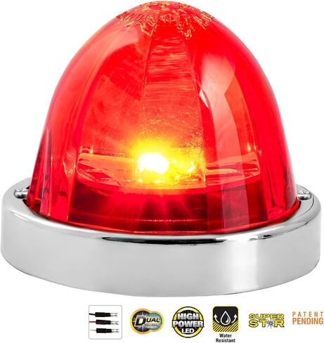 GG Grand General 81612 3.5 inches Red/Red Super Star 1 LED Watermelon with Stainless Steel Bezel in Saudi Arabia