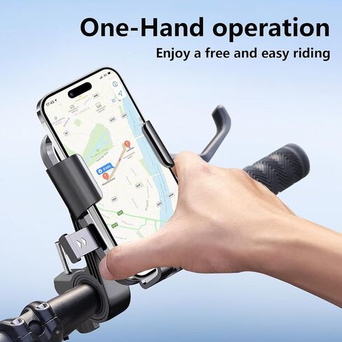 حامل جبل الهاتف للدراجة للدراجة البخارية الكهربائية ، دراجة نارية و Ebike-حامل الهاتف الخليوي العالمي للمقابض ، وتصميم مضاد للانتعاش ، وتثبيت سهل ، وتوافق مع iPhone & Android in Saudi Arabia