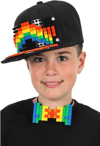 Elope Building Block Snapback Hat Flat Bill Black Cap - لوحات قابلة للتخصيص لعرض قياسي القطع المفضلة لديك in Saudi Arabia