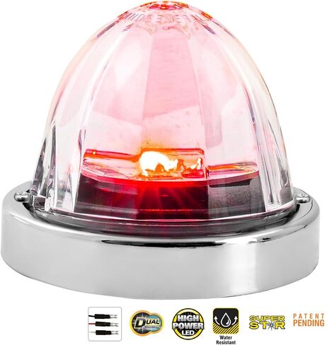 GG Grand General 81612 3.5 inches Red/Red Super Star 1 LED Watermelon with Stainless Steel Bezel in Saudi Arabia