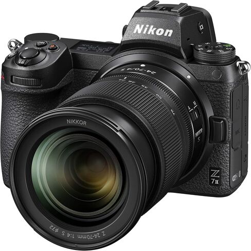هيكل كاميرا Nikon Z7II بدون مرآة بإطار كامل بصيغة FX وفيديو بدقة 4K UHD 1653 مع حقيبة سفر Deco Gear + بطارية إضافية + مصباح LED للتصوير الفوتوغرافي + مجموعة برامج تحرير الصور والفيديو وملحقاتها in Saudi Arabia