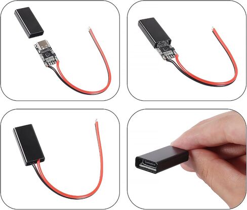 JUZITAO 8 قطع USB-C PD نوع C لوحة الزناد PD/QC شرك وحدة شاحن سريع تدعم تيار مستمر 9 فولت 12 فولت 15 فولت 20 فولت لأجهزة الكمبيوتر المحمول، جهاز التوجيه، محول مودم بصري in Kuwait