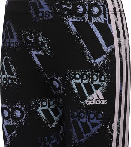 adidas Girl's Long Sleeve Graphic Hooded Tee and Printed Tights Set in Saudi Arabia