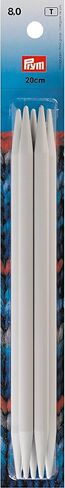 Prym 8" Double Point Plastic, 7mm Knitting Needles, 20 cm Länge x 7,00 mm Stärke, 7.0/20cm 5 Count in Saudi Arabia