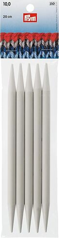 Prym 8" Double Point Plastic, 7mm Knitting Needles, 20 cm Länge x 7,00 mm Stärke, 7.0/20cm 5 Count in Saudi Arabia
