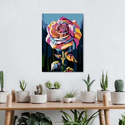 Kaliosy Framed Paint by Numbers Kits for Adults Impala, Oil Painting Animal Pre Drawn Canvas Drawing Paintwork with Paintbrushes Acrylic Beginner Wall Home Decoration 8x12 inch in Saudi Arabia