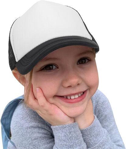 قبعة سائق الشاحنة الصيفية للأطفال الأولاد - قبعة بيسبول عصرية للحماية من الشمس، قبعة قابلة للتعديل للأطفال الأولاد والبنات (2-4 سنوات) in Kuwait