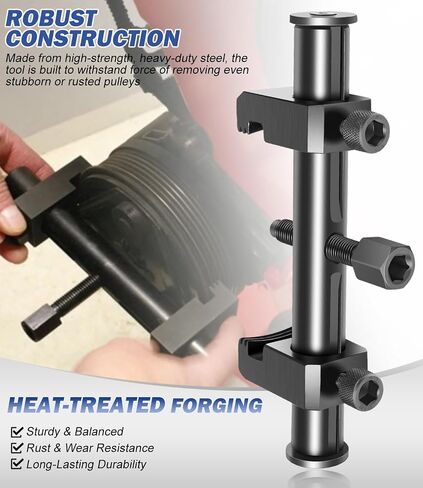 Bonbo Universal Drive Drive Pulley Crankshaved Tool for A/C وحدة المياه مضخات السيارات ، وسحب توقيت قابل للتعديل in Saudi Arabia