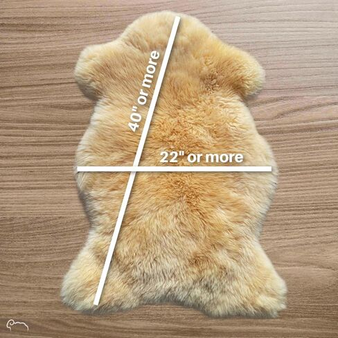 وسادة جلد الغنم الطبية لشرح البشرة والسرير الحساسة | سجادة الحملان | الصوف الطبيعي | فرو حقيقي pelt | دافئ وناعم للغاية | الإجهاد والألم تخفيف | قابلة للغسل | الحجم - منتظم in Kuwait