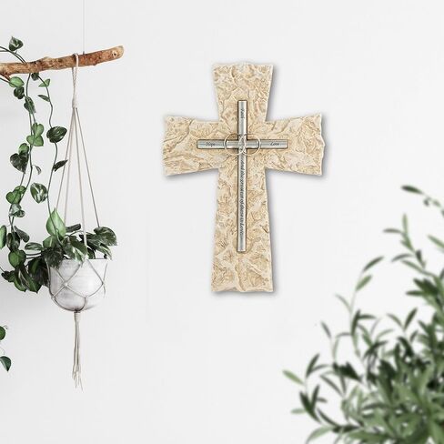 Grace4Joy Wedding Wall Cross ، 10 بوصات زواج صلاة الجدار ديكور هدايا الزفاف الدينية ، يدويًا ، in Kuwait