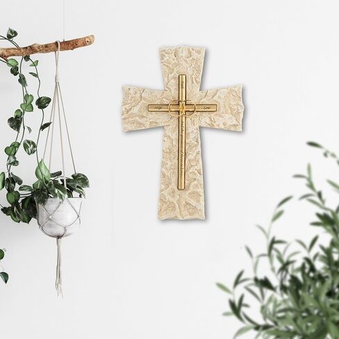 Grace4Joy Wedding Wall Cross ، 10 بوصات زواج صلاة الجدار ديكور هدايا الزفاف الدينية ، يدويًا ، in Kuwait