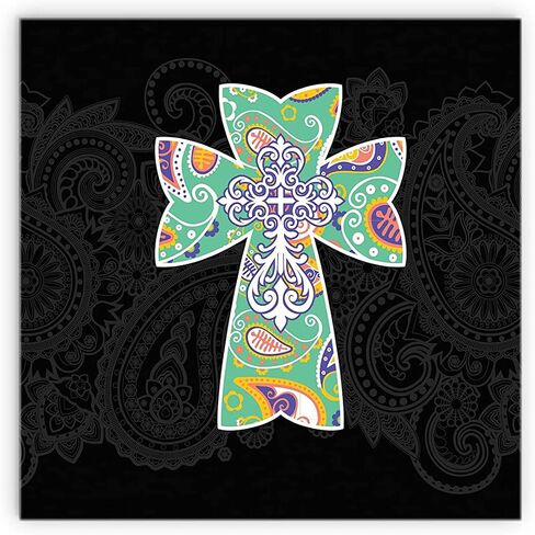Elanze Designs Take Up Cross Follow Me Purple Cross 12 x 12 Wood Wall Sign Plaque in Saudi Arabia