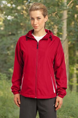 SPORT-TEK Women's Colorblock Hooded Raglan Jacket in Saudi Arabia