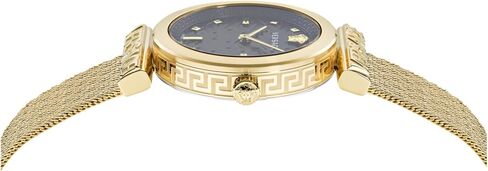 Versace Regalia Collection Luxury Womens Watch Timepieces with a Gold Bracelet Featuring a IP Yellow Gold Case and a Black Dial in Saudi Arabia