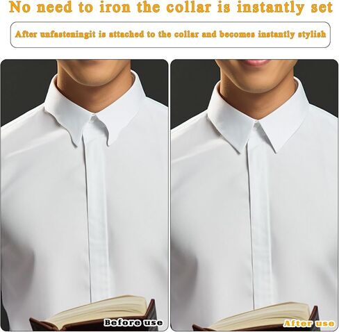 100 Pcs Collar Stays for Polo Shirts Collar Stays for Men's Dress Shirts No Curl Polo Shirt Collar Stay Anti-Warping Edge Collar Stay Sticker Collar Support for Women and Men Any Shirt with Collar in Saudi Arabia